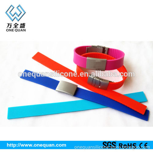 silicone senior id bracelet for runners